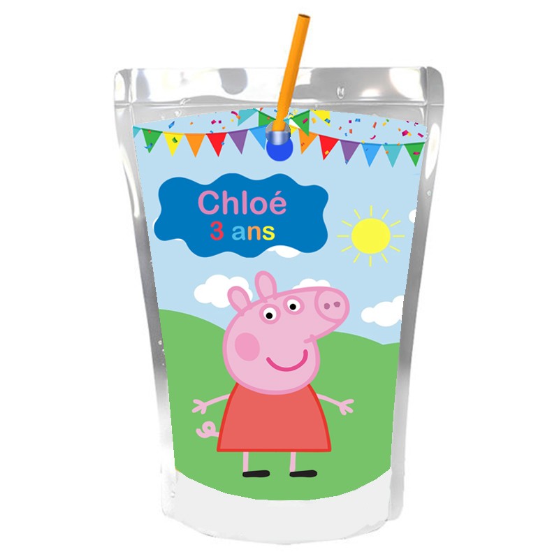 capri sun peppa pig personnalise