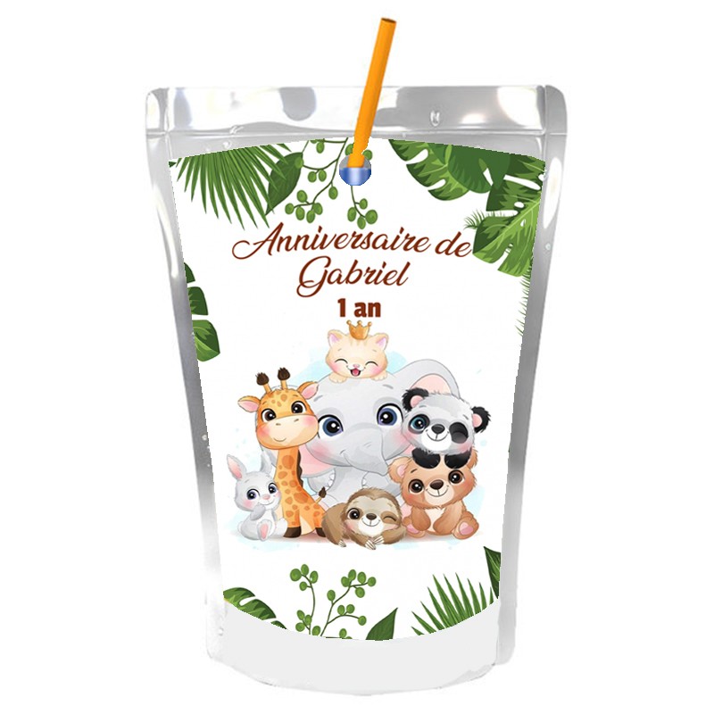 capri sun personnalisé animaux savane