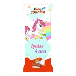 kinder country licorne personnalisé