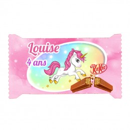 chocolat kitkat licorne personnalise