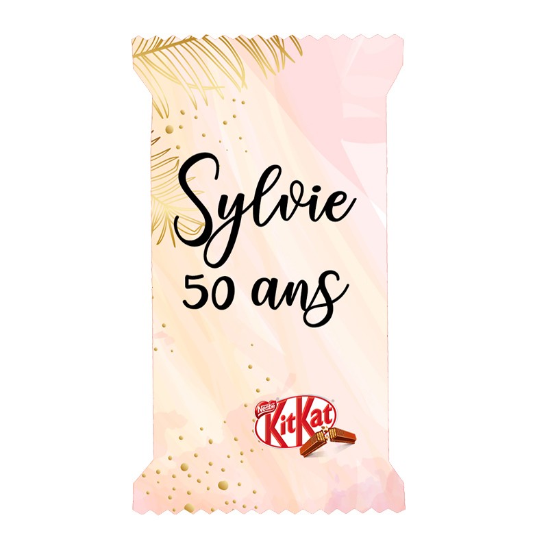 kitkat rose tropique personnalisé