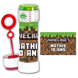 Bulle Savon Personnalisée Minecraft