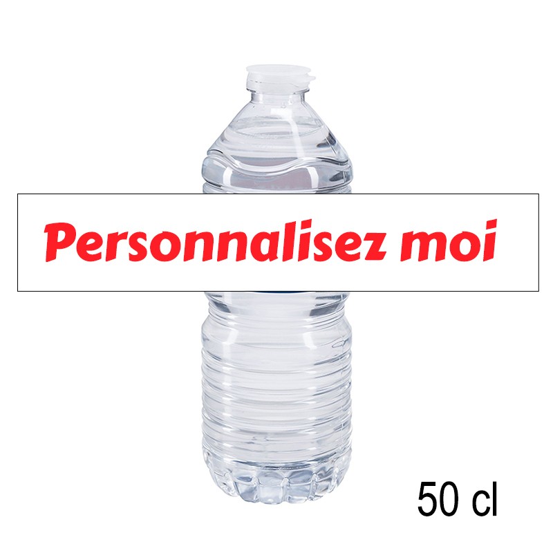 Exemple d'étiquette de bouteille d'eau  Normes de qualité d'impression du  défi