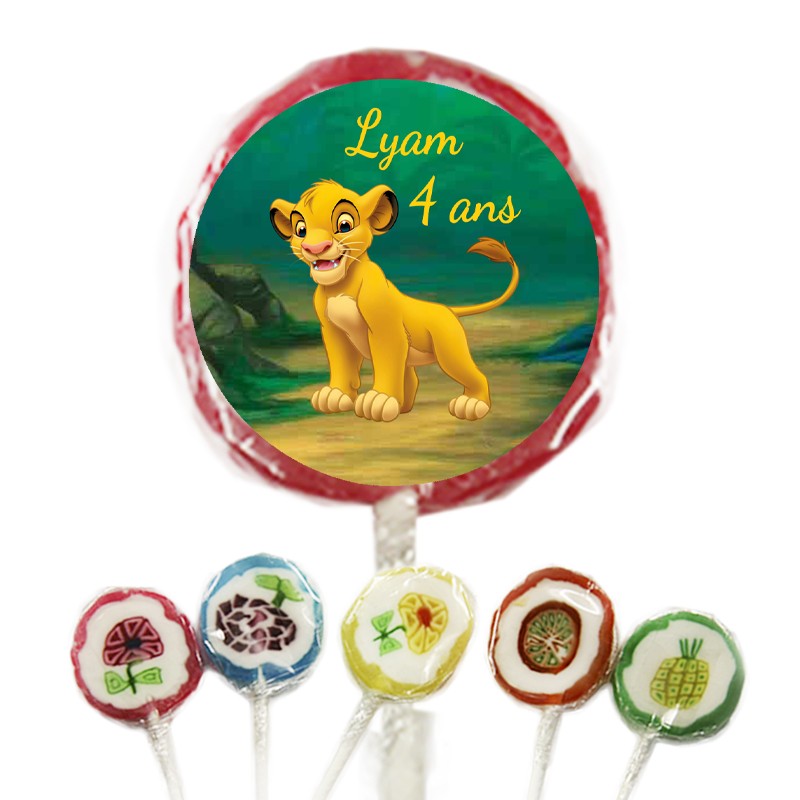 Sucette bonbon le roi lion