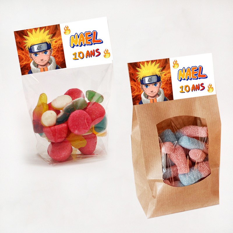 Sachet de bonbon Naruto personnalisé