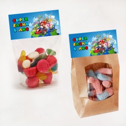 Sachet de bonbon personnalisé Mario