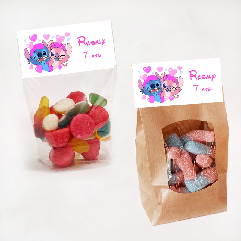 Sachet de bonbon personnalisé Stitch