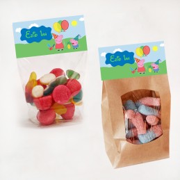 Sachet de bonbon personnalisé Peppa Pig