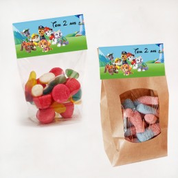 Sachet de bonbon Pat Patrouille personnalisé