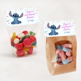 Sachet de bonbon Stitch personnalisé