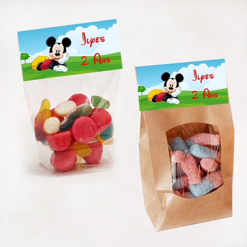 Sachet de bonbon personnalisé Mickey