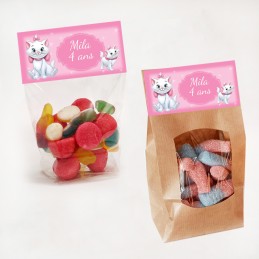 Sachet de bonbon personnalisé chat Disney