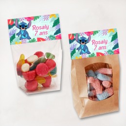 Sachet de bonbon Stitch personnalisé