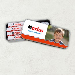 Boite de chocolat Kinder personnalisée