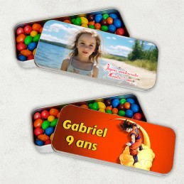 Boite de m&m's personnalisée