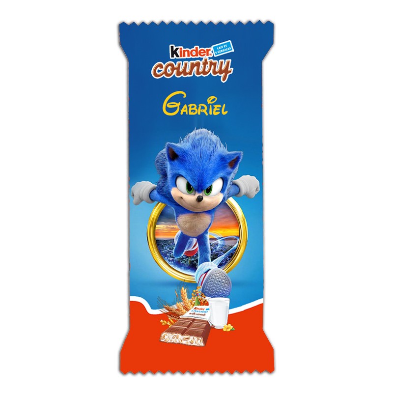 Kinder country Sonic personnalisé