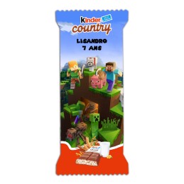 Kinder country personnalisé Minecraft