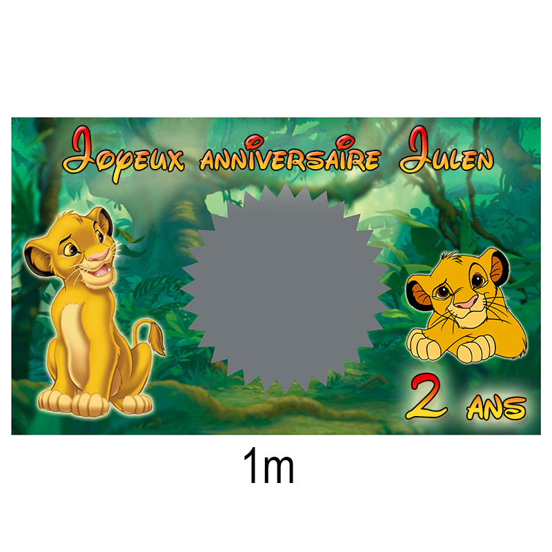 Banderole Personnalisee Le Roi Lion Banderole Anniversaire Le Roi Lion Affiche Anniversaire Personnalisee Le Roi Lion